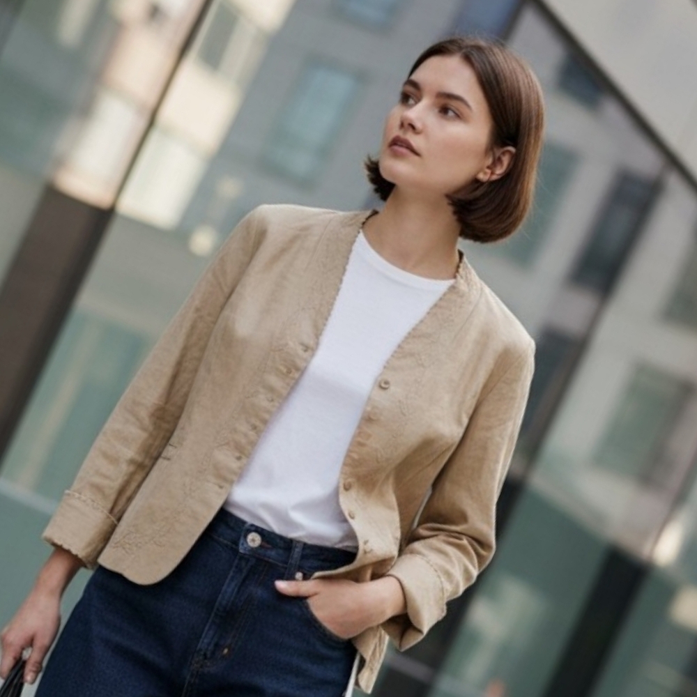NWT New Emma James Tan jacket Blazer